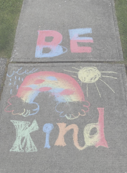 Chalk art draws attention to kindness - Scotia-Glenville Central School  District